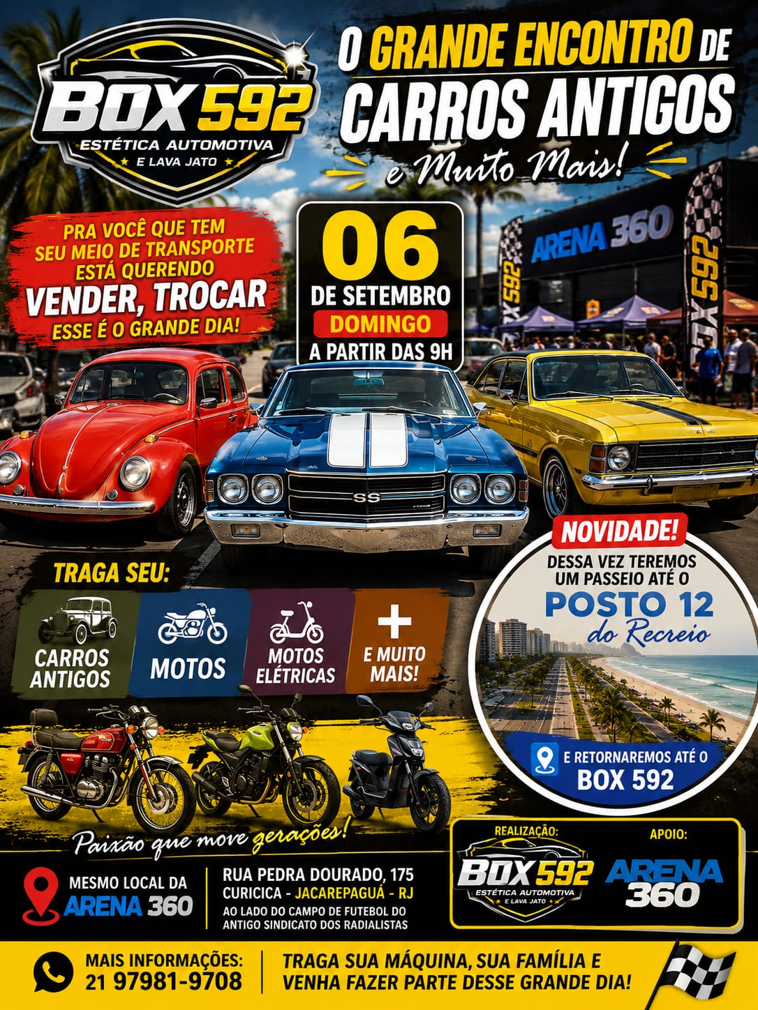 Retrocar Veículos Antigos - Encontro de Carros Antigos dia 06/09